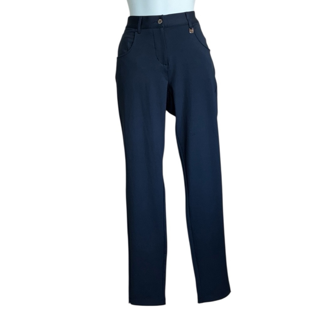 PING Golf Pants Women 10, Navy, Verity II Sensorcool, silver Ping hardware NWT